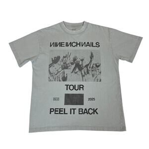 Nine Inch Nails NIN 2025 Peel it Back Tour Tee Shirt Men's Large Band